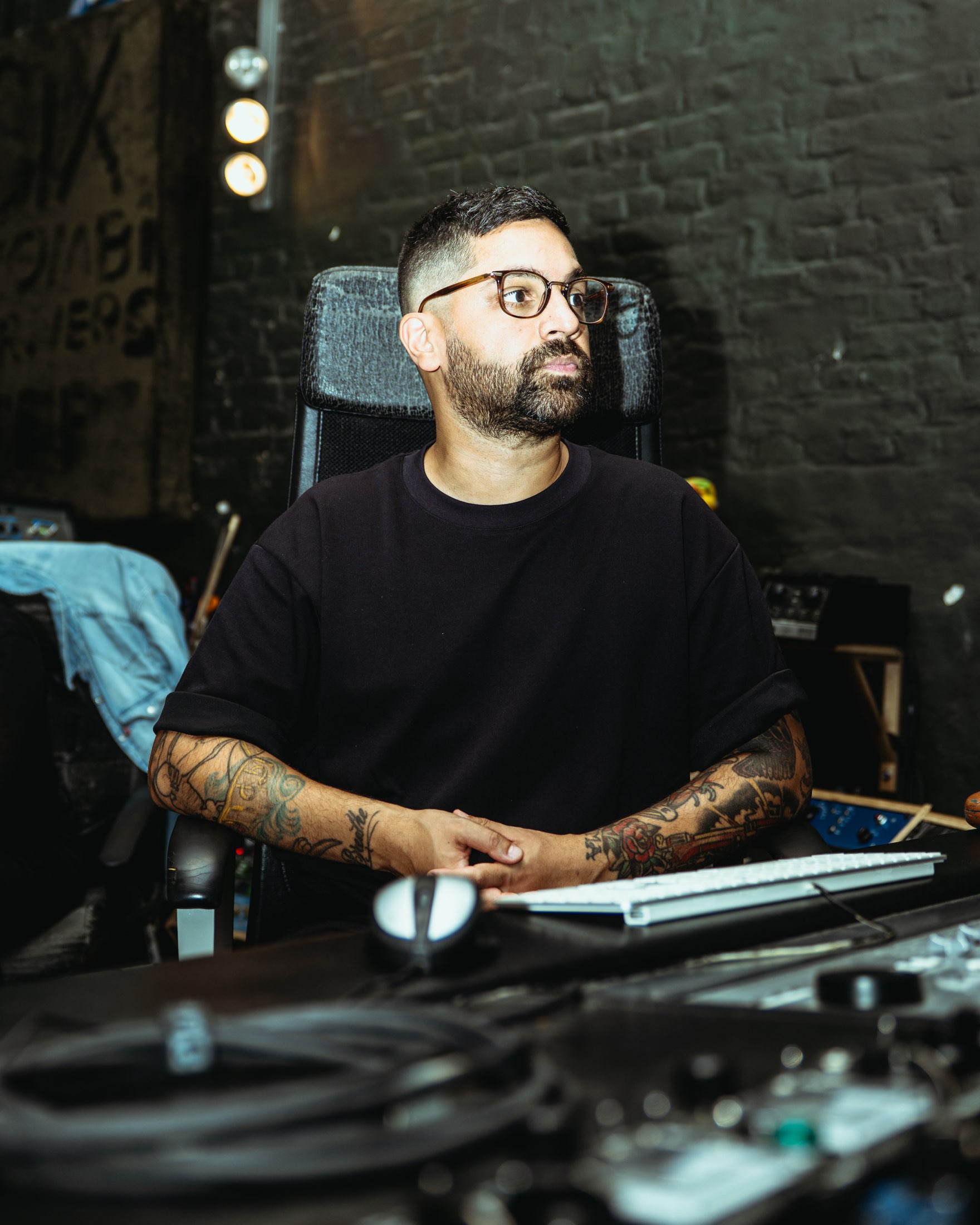 Imran Siddiqi in the studio control room